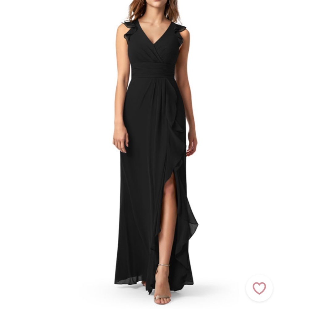 Azazie Tasha in Black size 8 A8 Brand New with Tags